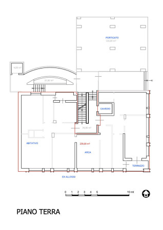 Palazzina con magazzino/parcheggio a Biella - Planimetria 1 Palazzina con magazzino/parcheggio a Biella - Planimetria 1
