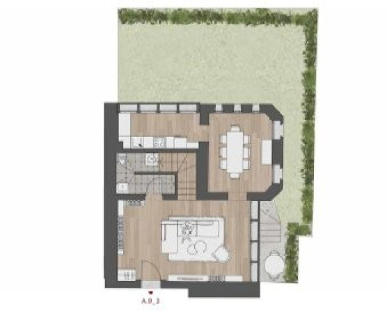 Trilocale Palazzo Piazza Borromeo - Planimetria 1 Trilocale Palazzo Piazza Borromeo - Planimetria 1