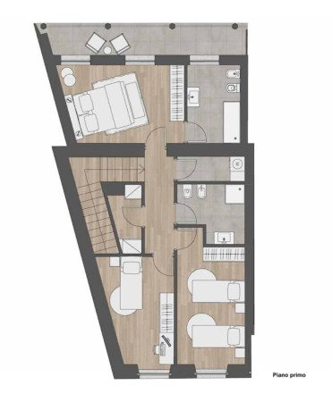 Duplex Quadrilocale, Piazza del Collegio Borromeo - Planimetria 2 Duplex Quadrilocale, Piazza del Collegio Borromeo - Planimetria 2